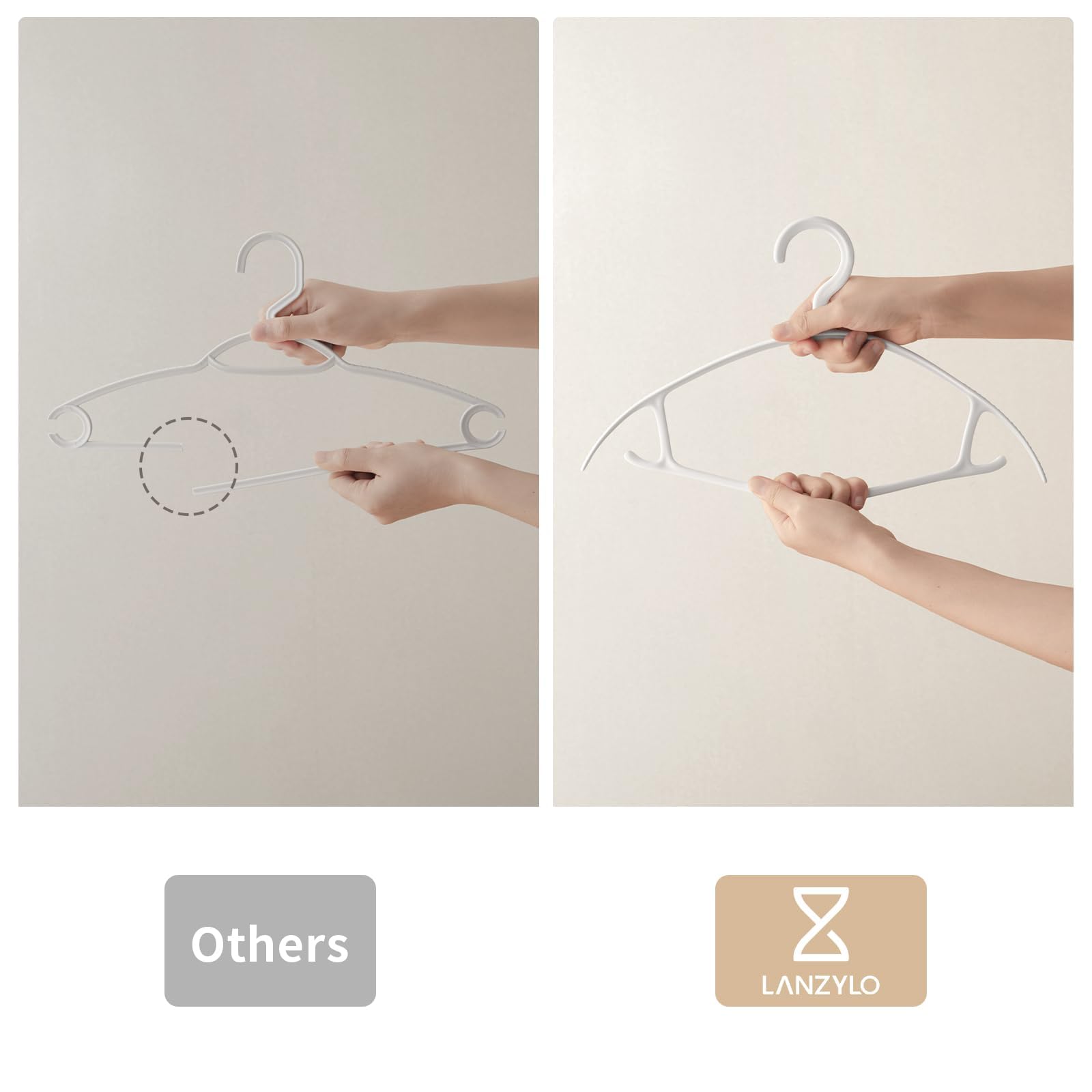 Yelthorvyn Clothes Hangers Plastic