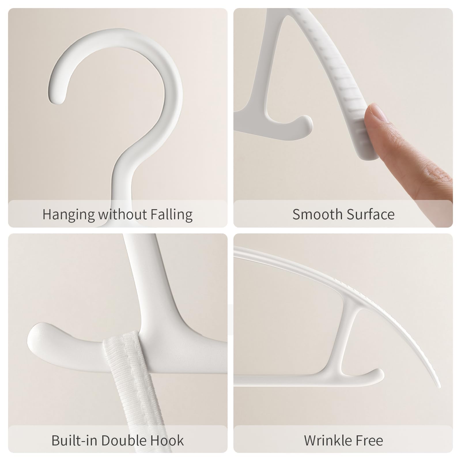 Yelthorvyn Clothes Hangers Plastic
