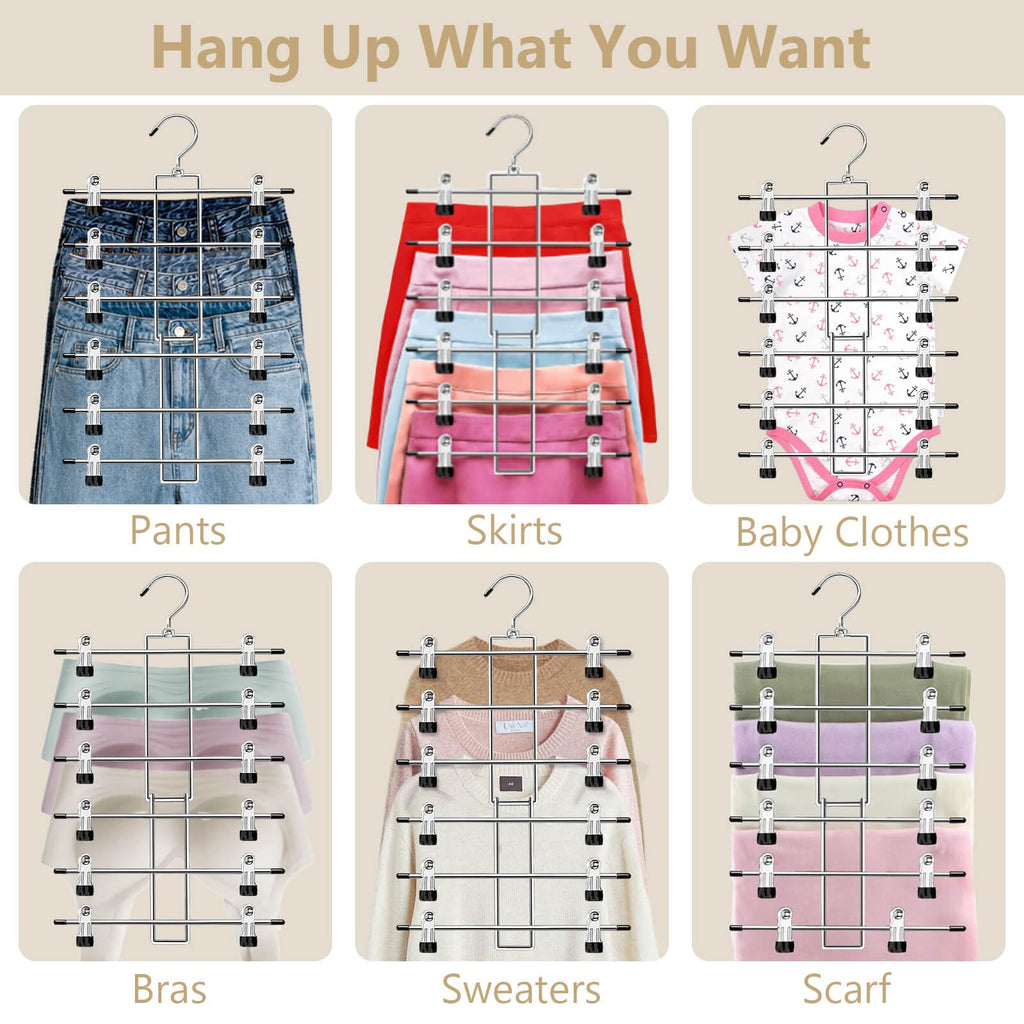 Yelthorvyn Pants Hangers with Clips