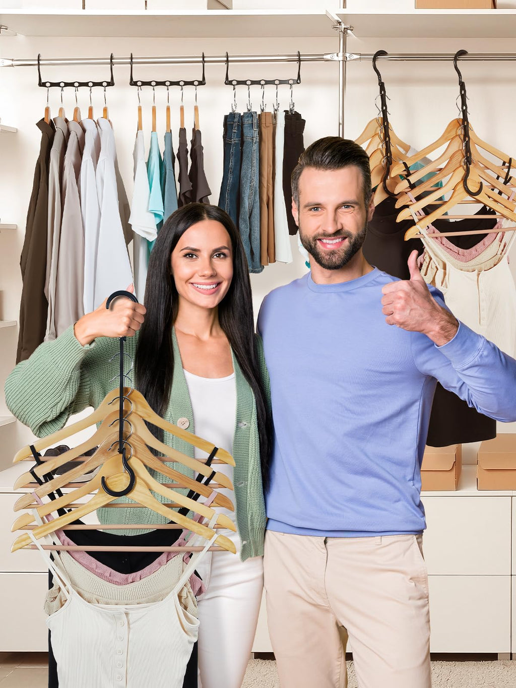 Yelthorvyn Space Saving Hangers Black