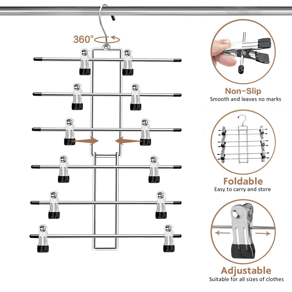 Yelthorvyn Pants Hangers with Clips
