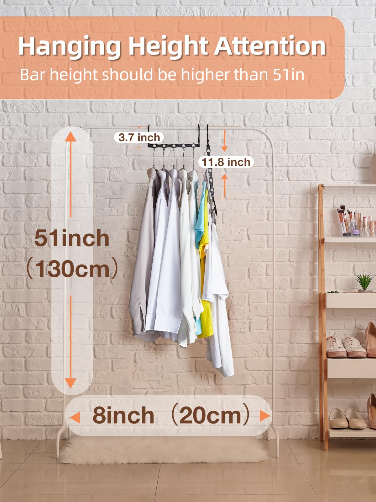 Yelthorvyn Space Saving Hangers Black