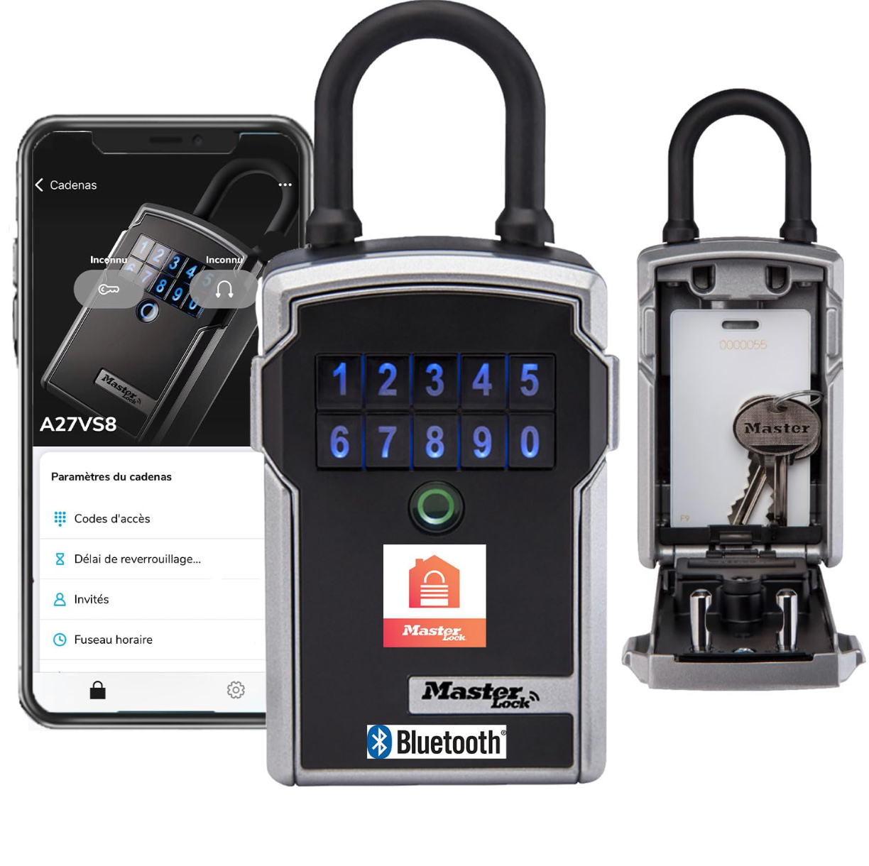 Portable Smart Connected Key Safe with Shackle
